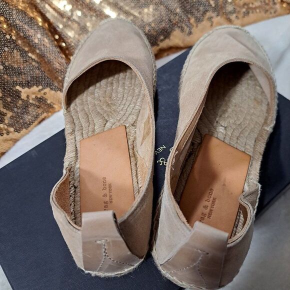 NIB Rag and Bone Delos Espadrille in Sand Suede - Picture 13 of 16